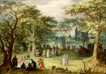 Landscape with `Fete Galante